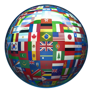 Consuo - Web25 - Globe of Flags